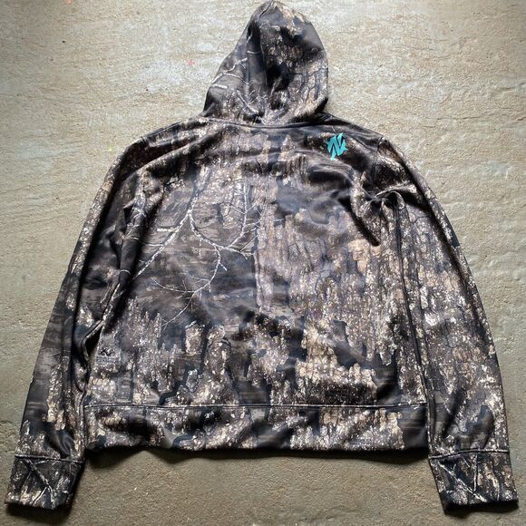 Realtree Camo Hoodie Womens Size Large Realtree Timber Hunting - Picture 4 of 5